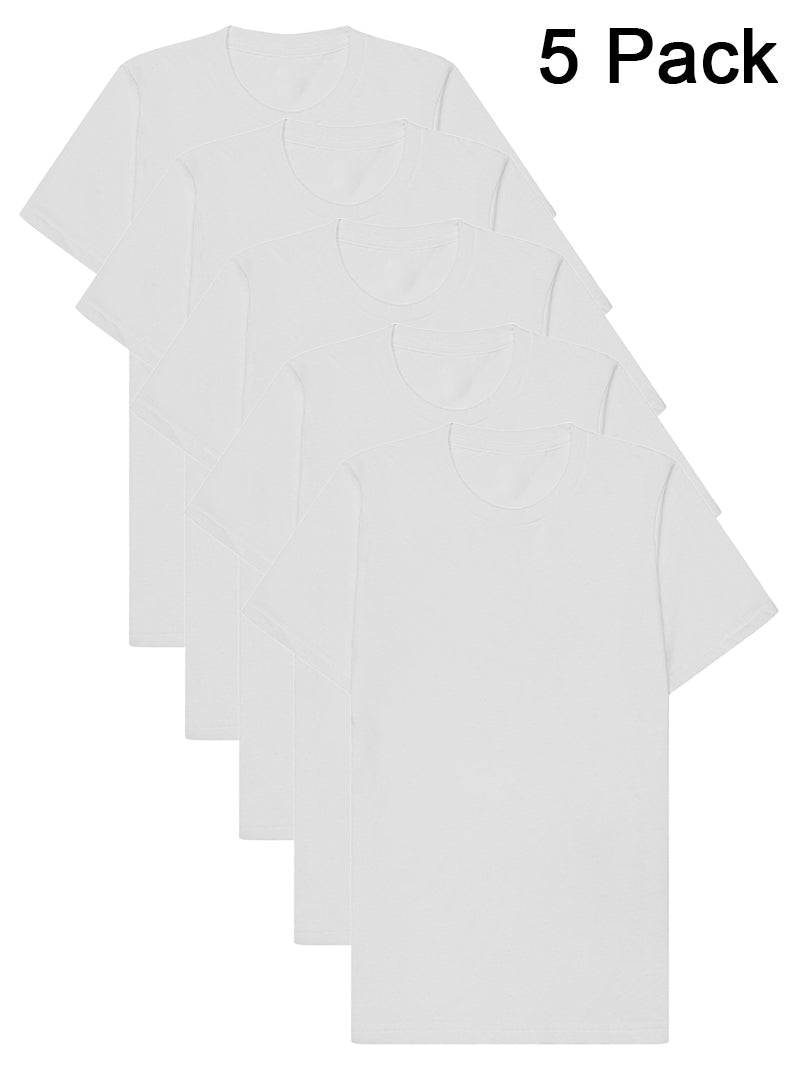 Bella+Canvas CA3001ECO Pack of 5 Mens EcoMax Short Sleeve T-Shirts