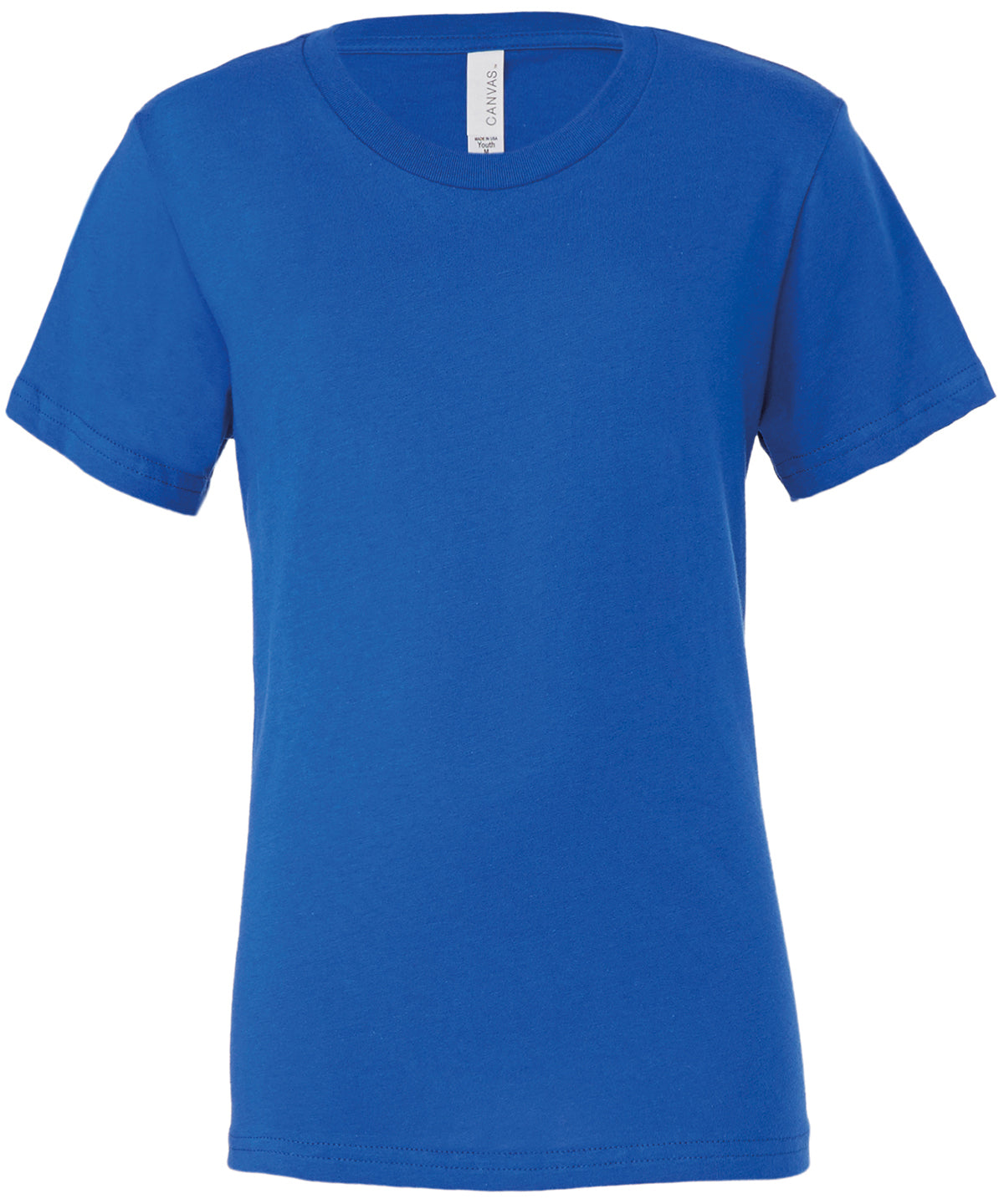 Bella+Canvas CA3001Y Unisex Youths Crew Neck T-Shirt 100% cotton Side-seamed - COOZO