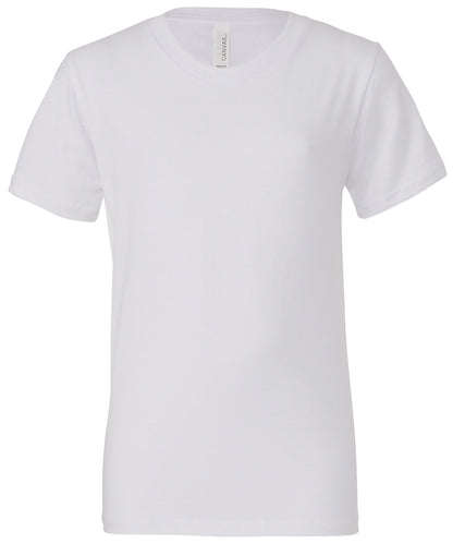 Bella+Canvas CA3001Y Unisex Youths Crew Neck T-Shirt 100% cotton Side-seamed - COOZO