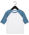 Bella+Canvas CA3200Y Youths 3/4 Sleeve Baseball T-Shirt - COOZO