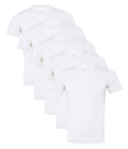 Bella+Canvas CA3413 Unisex Triblend Short Sleeve Tee crew neck t-shirt (Pack of 5) - COOZO