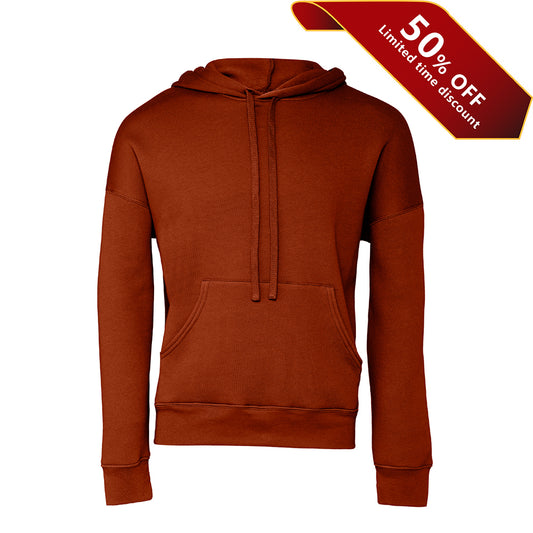 Bella + Canvas CA3729 Unisex sponge fleece pullover DTM hoodie kangaroo pockets fashion-forward dyed drawcords