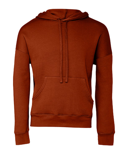 Bella + Canvas CA3729 Unisex sponge fleece pullover DTM hoodie kangaroo pockets fashion-forward dyed drawcords - COOZO