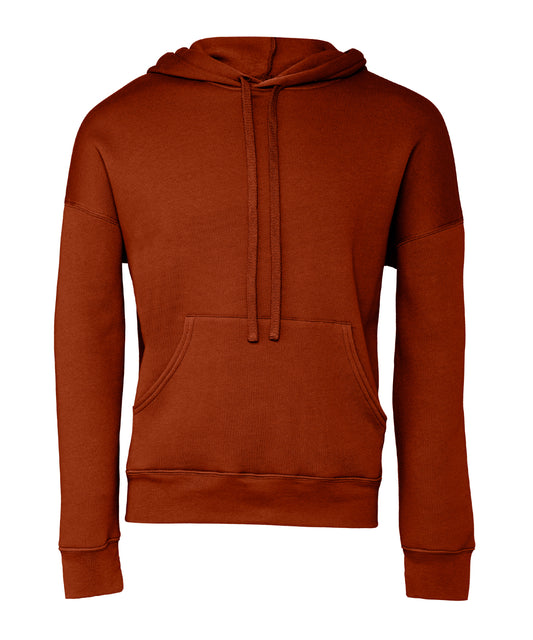 Bella + Canvas CA3729 Unisex sponge fleece pullover DTM hoodie kangaroo pockets fashion-forward dyed drawcords - COOZO