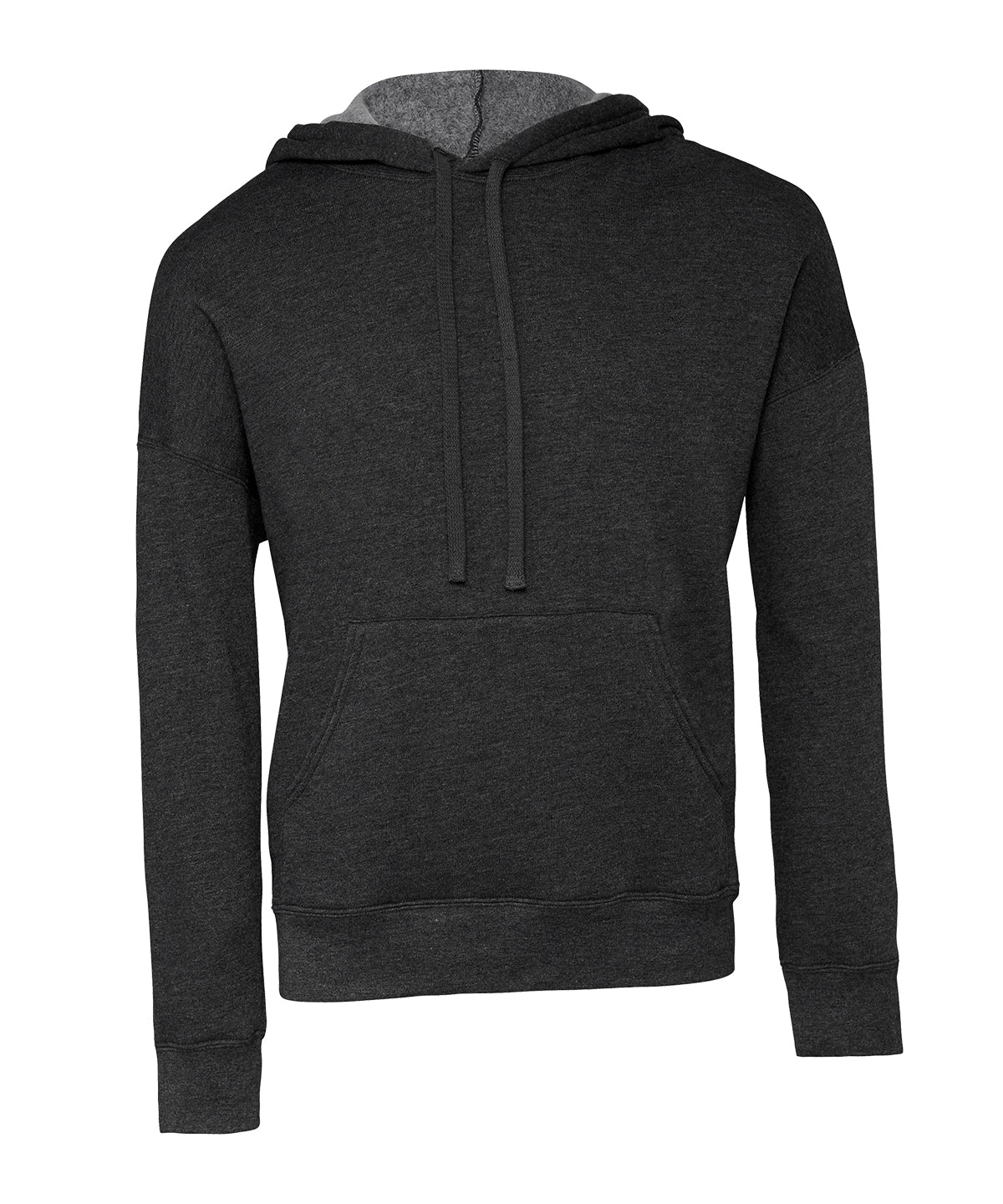 Bella + Canvas CA3729 Unisex sponge fleece pullover DTM hoodie kangaroo pockets fashion-forward dyed drawcords - COOZO