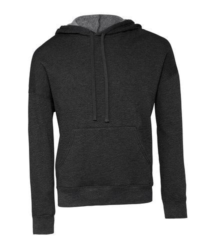 Bella + Canvas CA3729 Unisex sponge fleece pullover DTM hoodie kangaroo pockets fashion-forward dyed drawcords - COOZO