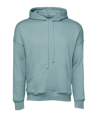 Bella + Canvas CA3729 Unisex sponge fleece pullover DTM hoodie kangaroo pockets fashion-forward dyed drawcords - COOZO