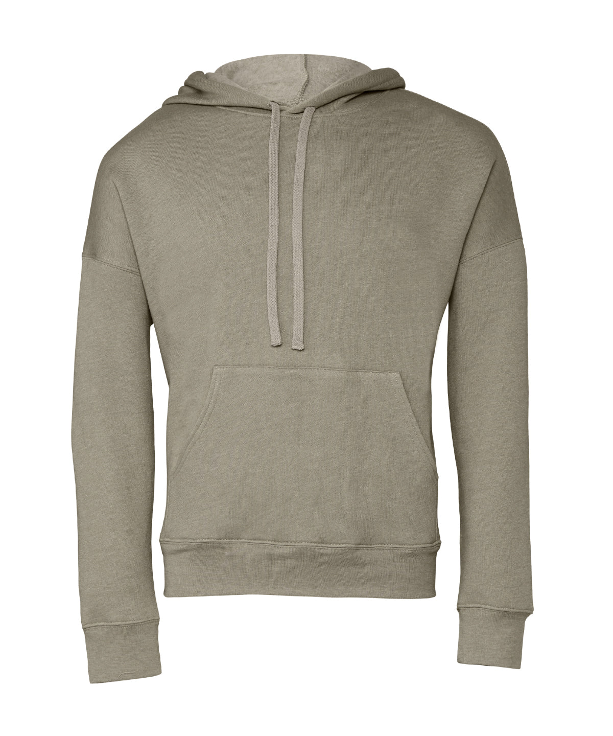 Bella + Canvas CA3729 Unisex sponge fleece pullover DTM hoodie kangaroo pockets fashion-forward dyed drawcords - COOZO