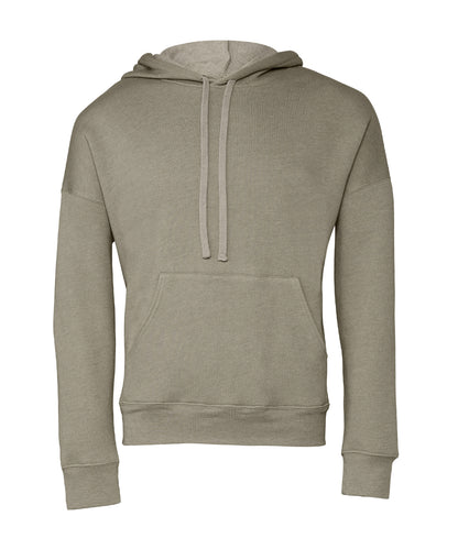 Bella + Canvas CA3729 Unisex sponge fleece pullover DTM hoodie kangaroo pockets fashion-forward dyed drawcords - COOZO