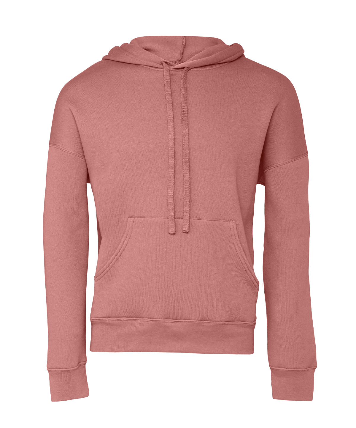 Bella + Canvas CA3729 Unisex sponge fleece pullover DTM hoodie kangaroo pockets fashion-forward dyed drawcords - COOZO
