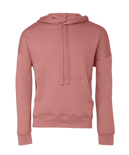 Bella + Canvas CA3729 Unisex sponge fleece pullover DTM hoodie kangaroo pockets fashion-forward dyed drawcords - COOZO
