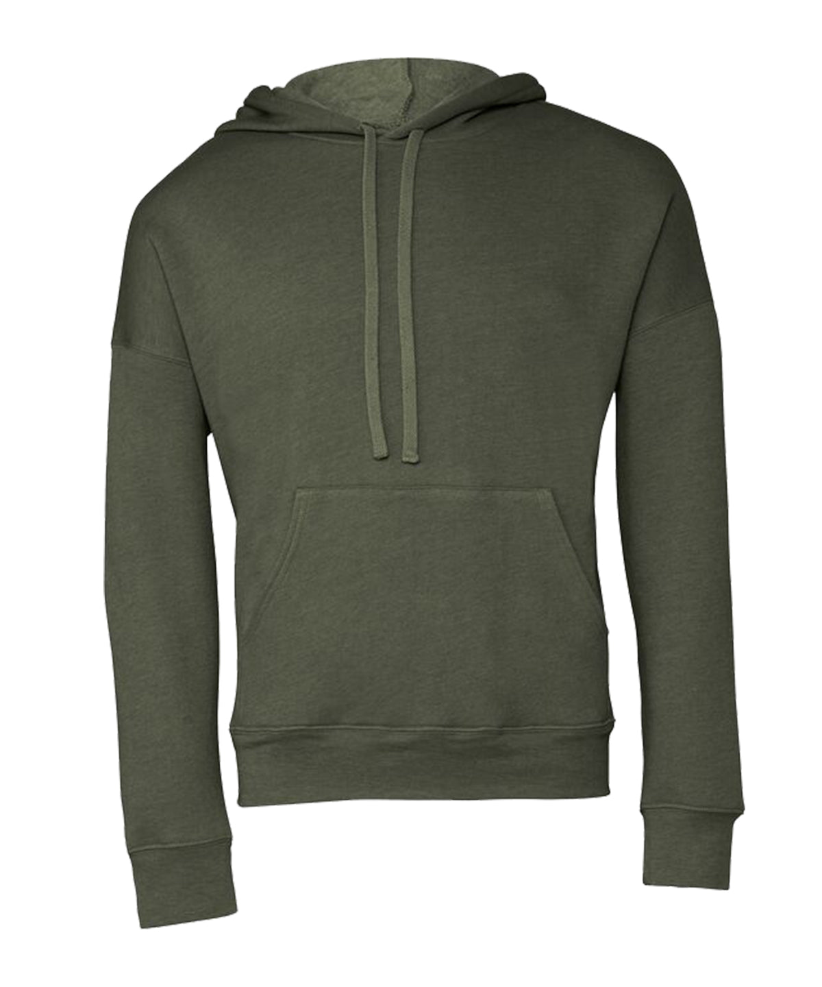 Bella + Canvas CA3729 Unisex sponge fleece pullover DTM hoodie kangaroo pockets fashion-forward dyed drawcords - COOZO