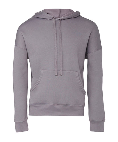 Bella + Canvas CA3729 Unisex sponge fleece pullover DTM hoodie kangaroo pockets fashion-forward dyed drawcords - COOZO
