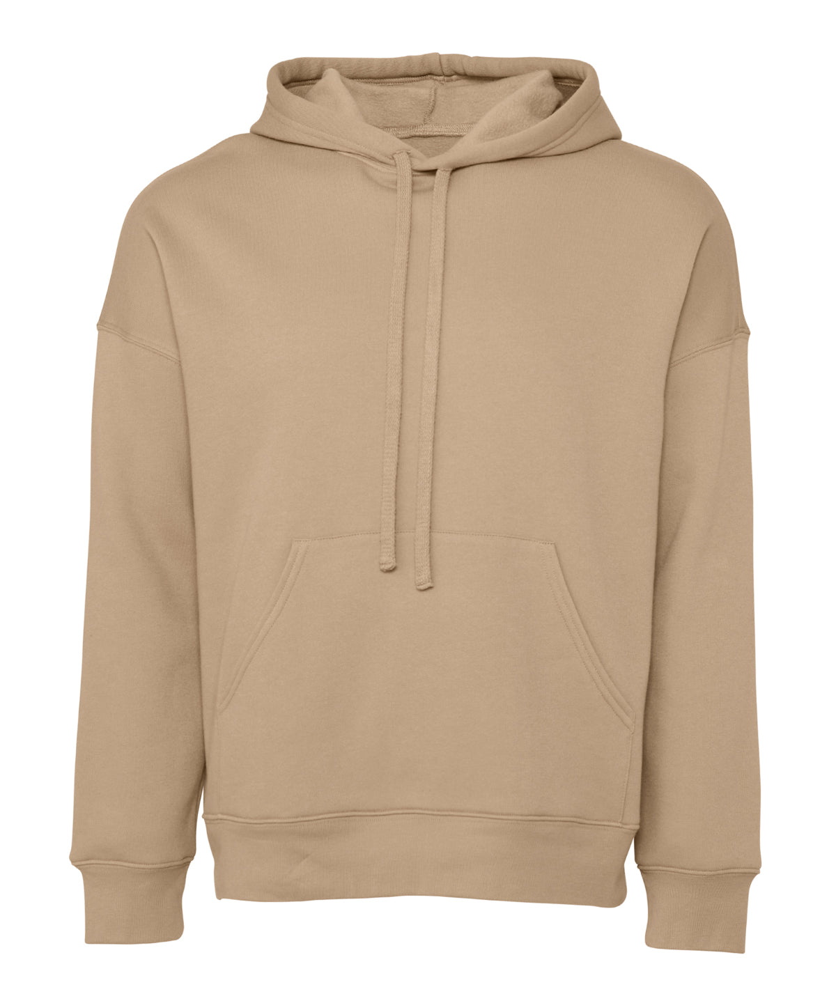 Bella + Canvas CA3729 Unisex sponge fleece pullover DTM hoodie kangaroo pockets fashion-forward dyed drawcords - COOZO