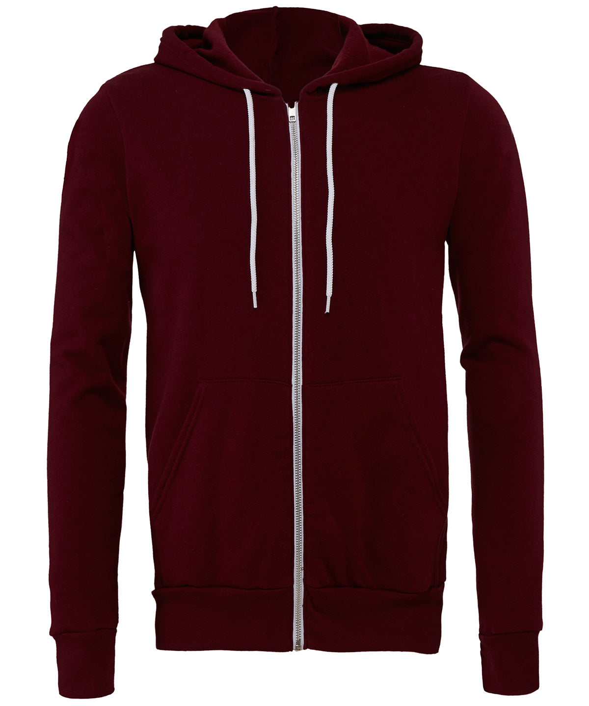 Bella+Canvas CA3739 Unisex Poly-Cotton Fleece Full-Zip relaxed fit full-zip closure  Hoodie Other color - COOZO