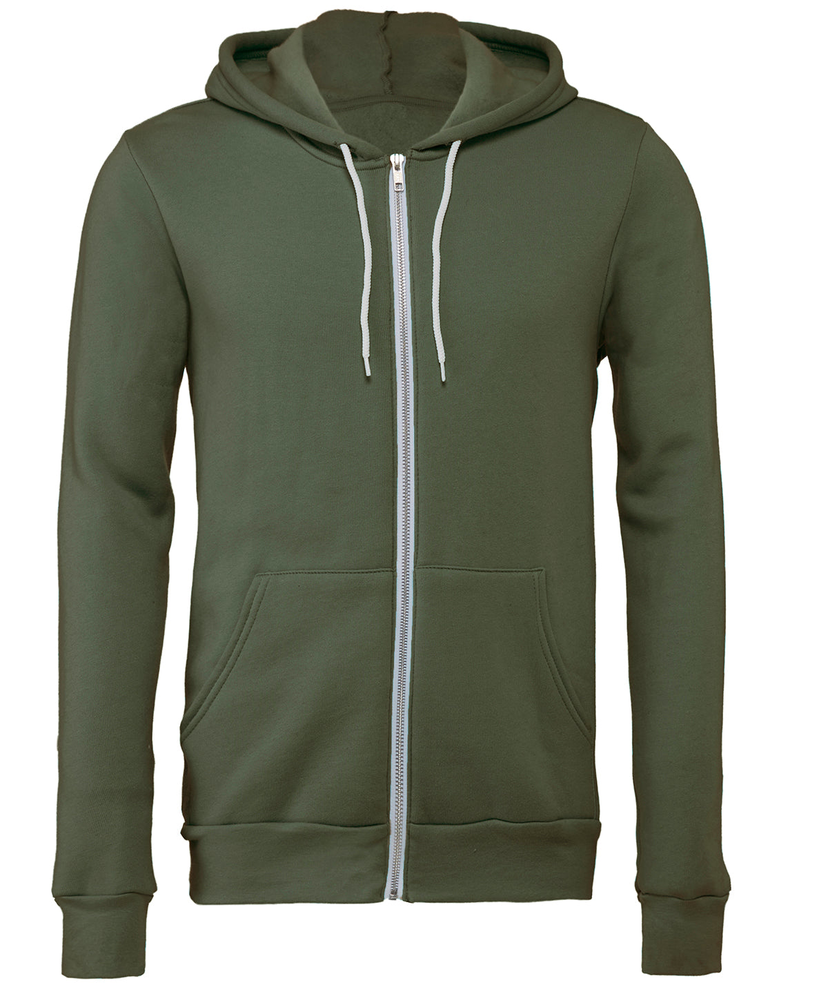 Bella+Canvas CA3739 Unisex Poly-Cotton Fleece Full-Zip relaxed fit full-zip closure  Hoodie Other color - COOZO