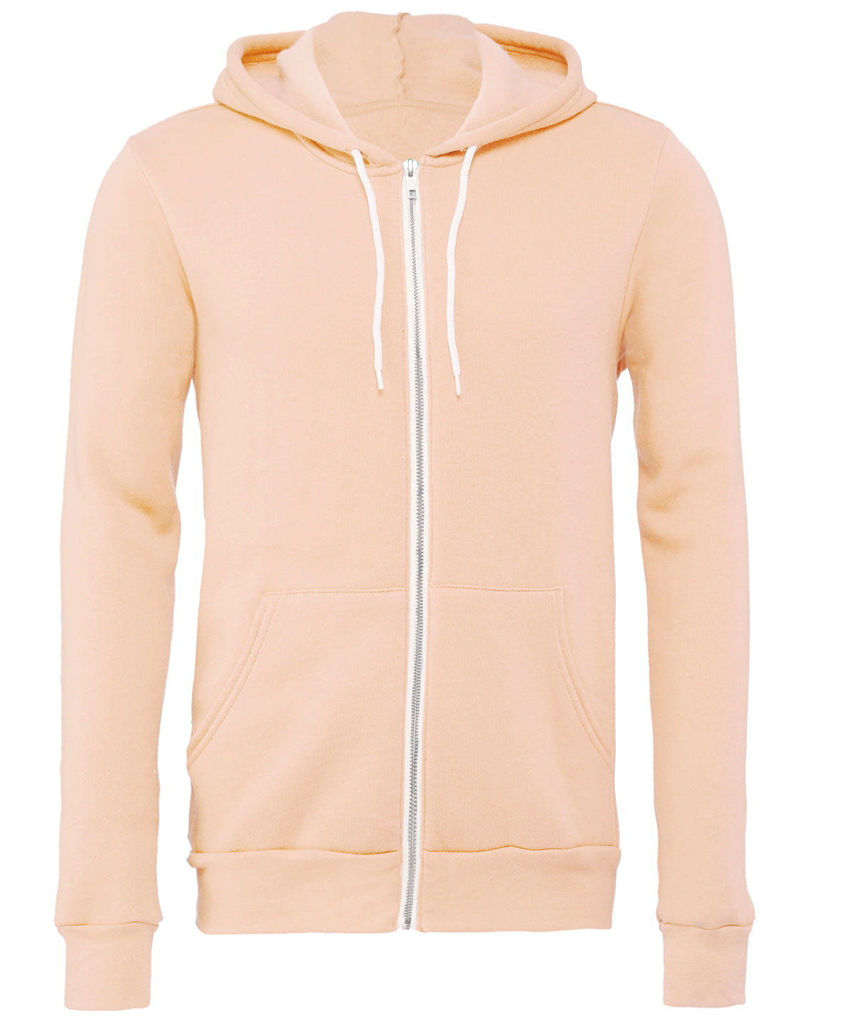 Bella+Canvas CA3739 Unisex Poly-Cotton Fleece Full-Zip relaxed fit full-zip closure  Hoodie Other color - COOZO