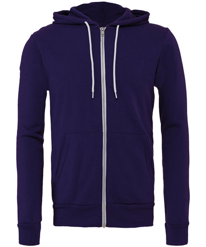 Bella+Canvas CA3739 Unisex Poly-Cotton Fleece Full-Zip relaxed fit full-zip closure  Hoodie Other color - COOZO