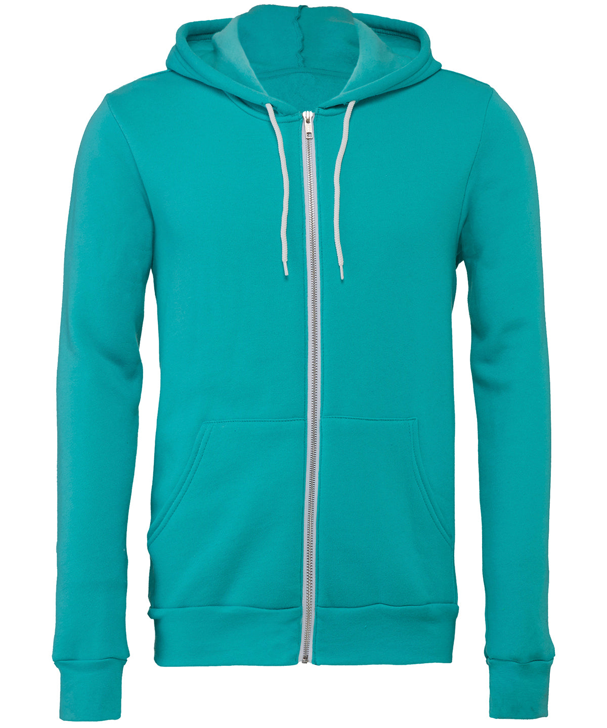Bella+Canvas CA3739 Unisex Poly-Cotton Fleece Full-Zip relaxed fit full-zip closure  Hoodie Other color - COOZO