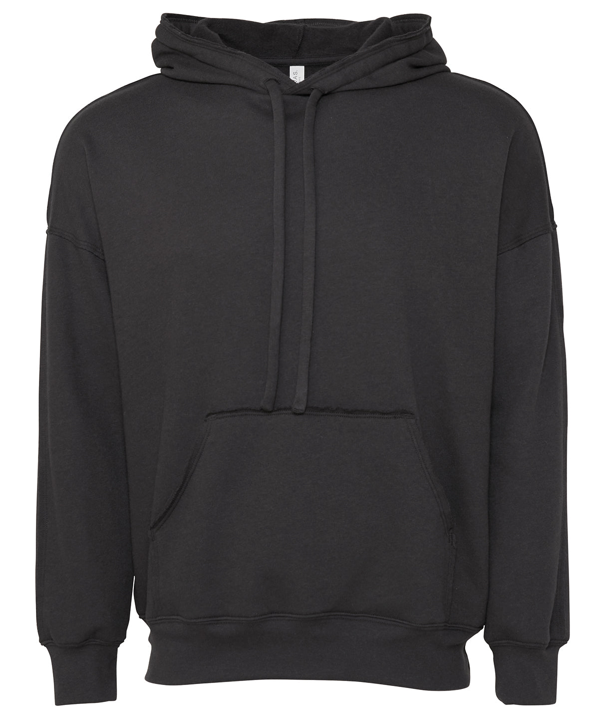 Bella+Canvas CA3742 Unisex raw-seam hoodie super-soft sponge fleece oversized kangaroo pocket - COOZO