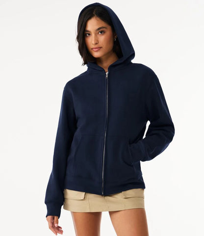 COOZO-Unisex Heavy Full Zip Hoodie