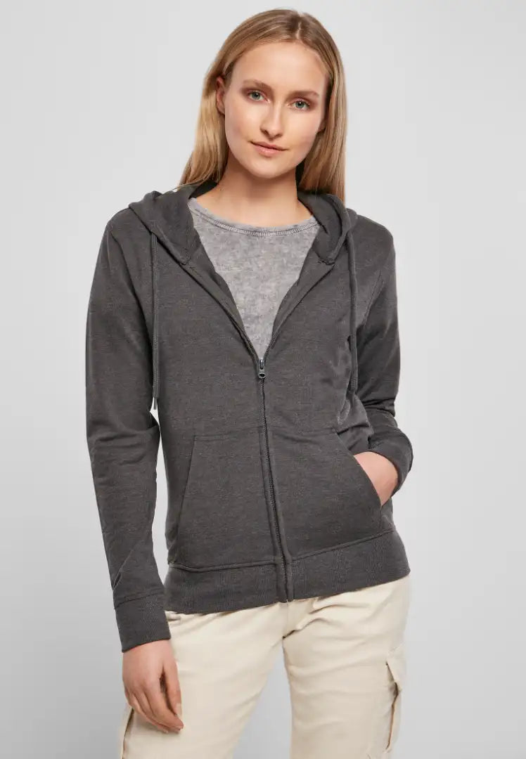 COOZO-Coozo Women's terry zip hoodie (BY069)