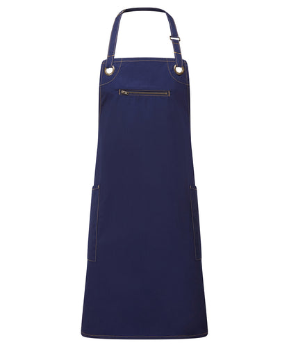 Premier PR121 Barley Contrast Stitch Bib Apron - COOZO
