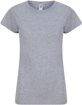 Casual Classics CR1500L Ringspun Classic Crew Necked T-Shirt 150 150gsm Ladies 100% Cotton - COOZO