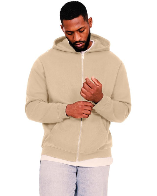 Casual Classics CRBHS40 Ringspun Blended 280 Core Zip Hood - COOZO