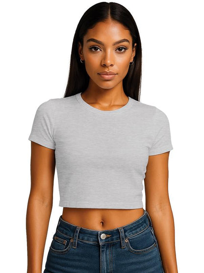 Casual Classics CRBT600L Combed Ladies Cropped Baby T-Shirt