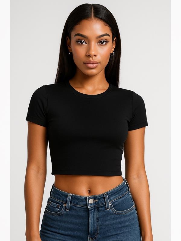Casual Classics CRBT600L Combed Ladies Cropped Baby T-Shirt