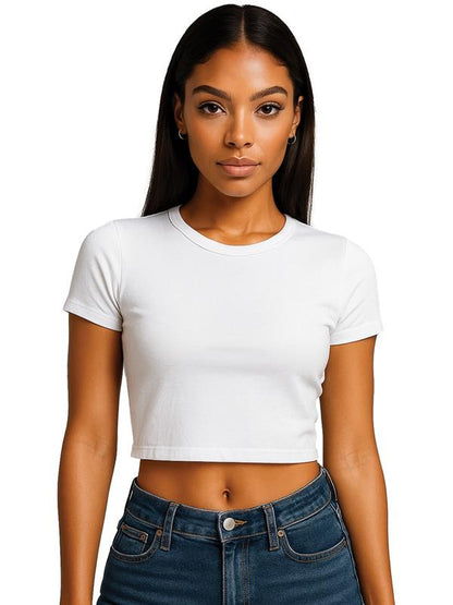 Casual Classics CRBT600L Combed Ladies Cropped Baby T-Shirt
