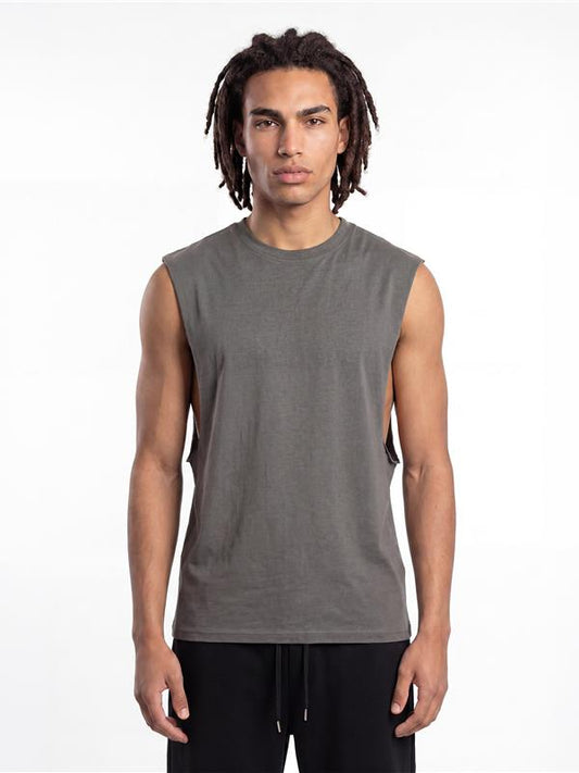Casual Classics CRBV600 Core Organic Combed 180 Regular Raw Edge Droparm Tank