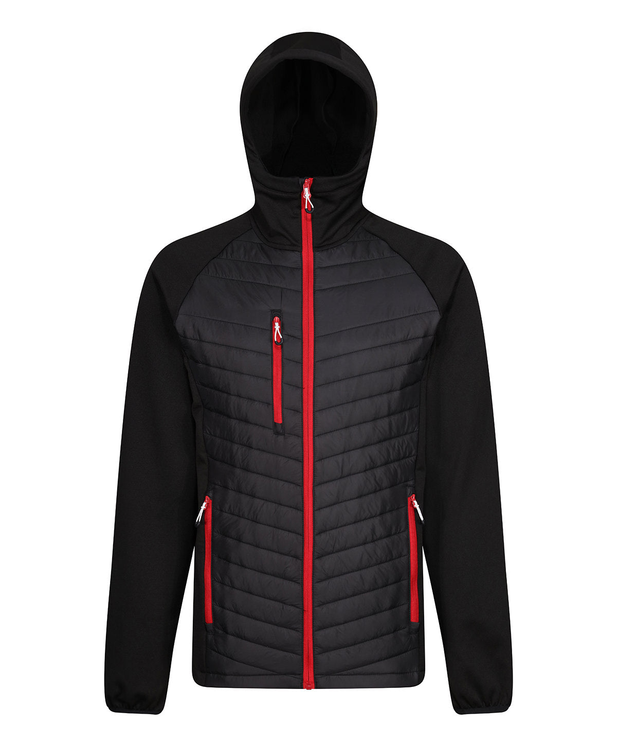 Regatta TRA549 Navigate Hybrid Hooded Showerproof and windproof Jacket - COOZO