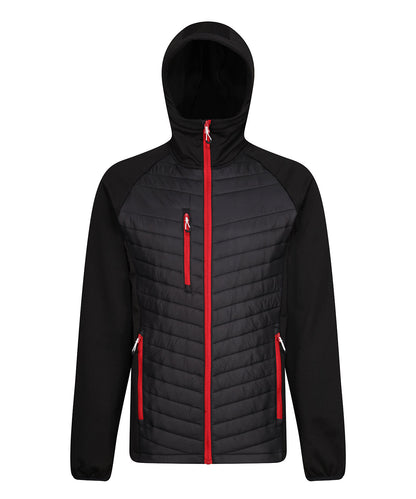 Regatta TRA549 Navigate Hybrid Hooded Showerproof and windproof Jacket - COOZO