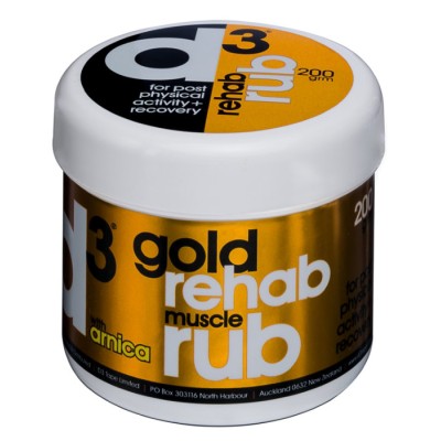 D3Tape D3MR Gold Rehab Muscle Rub 200G