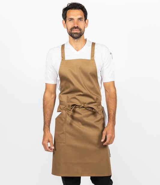 COOZO-LE102 Le Chef Crossover Bib Apron