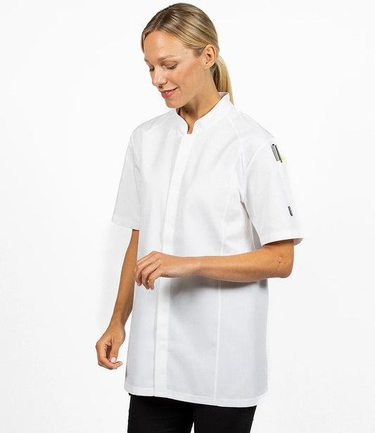 COOZO-Le Chef Staycool® Tencelâ„?Polyester Short Sleeve Jacket
