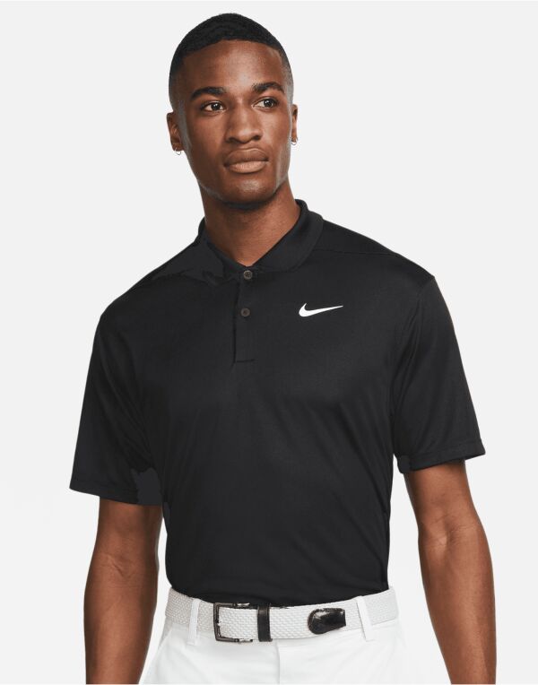 Nike DH0822 Dri-FIT Victory Solid Polo (LC) Ribbed collar 100% Polyester Breathable sweat-wicking fabric - COOZO