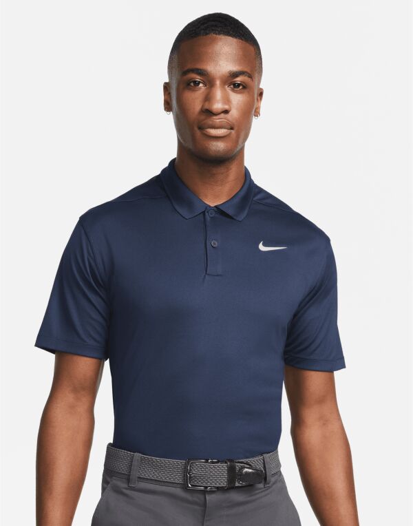Nike DH0822 Dri-FIT Victory Solid Polo (LC) Ribbed collar 100% Polyester Breathable sweat-wicking fabric - COOZO