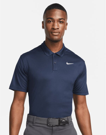 Nike DH0822 Dri-FIT Victory Solid Polo (LC) Ribbed collar 100% Polyester Breathable sweat-wicking fabric - COOZO