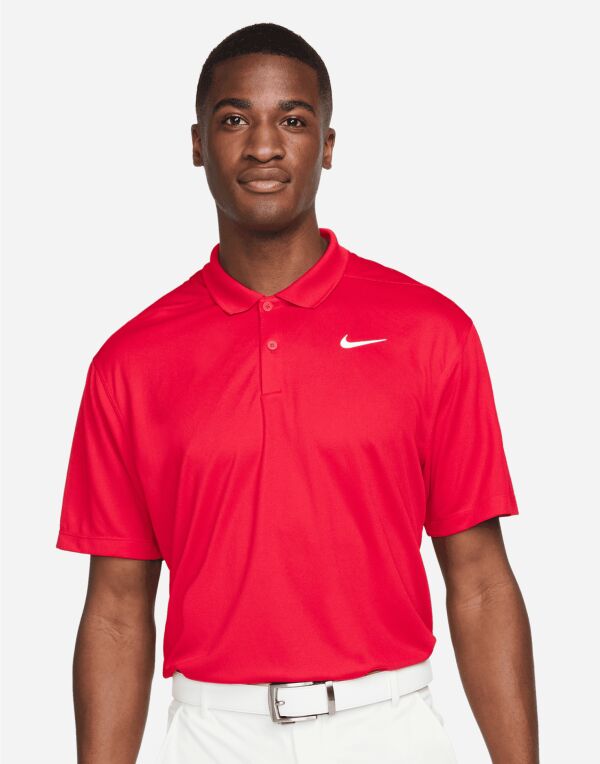 Nike DH0822 Dri-FIT Victory Solid Polo (LC) Ribbed collar 100% Polyester Breathable sweat-wicking fabric - COOZO