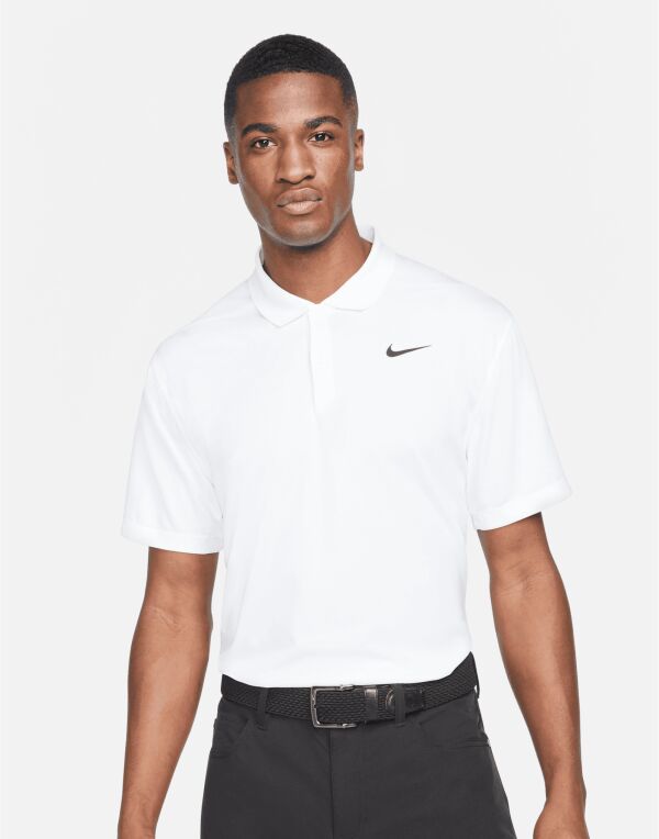 Nike DH0822 Dri-FIT Victory Solid Polo (LC) Ribbed collar 100% Polyester Breathable sweat-wicking fabric - COOZO