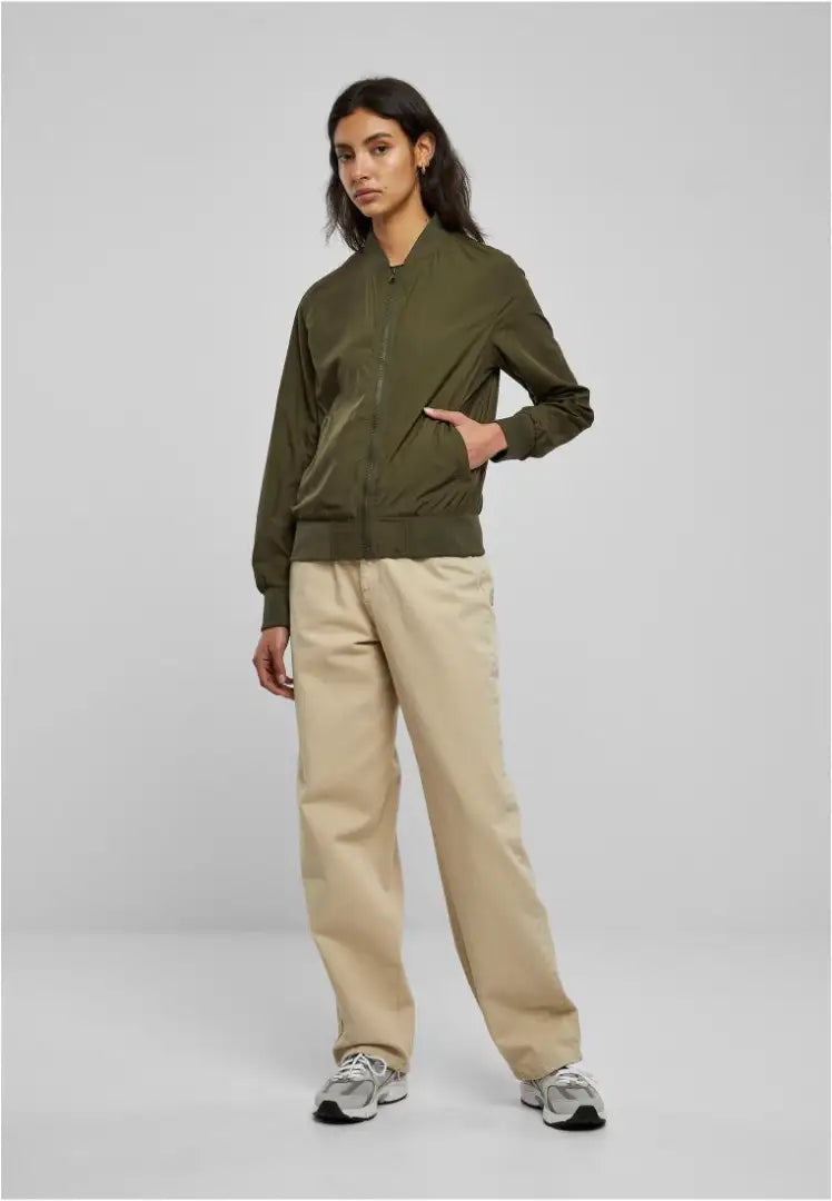 COOZO-Coozo Women's nylon bomber jacket  (BY044)