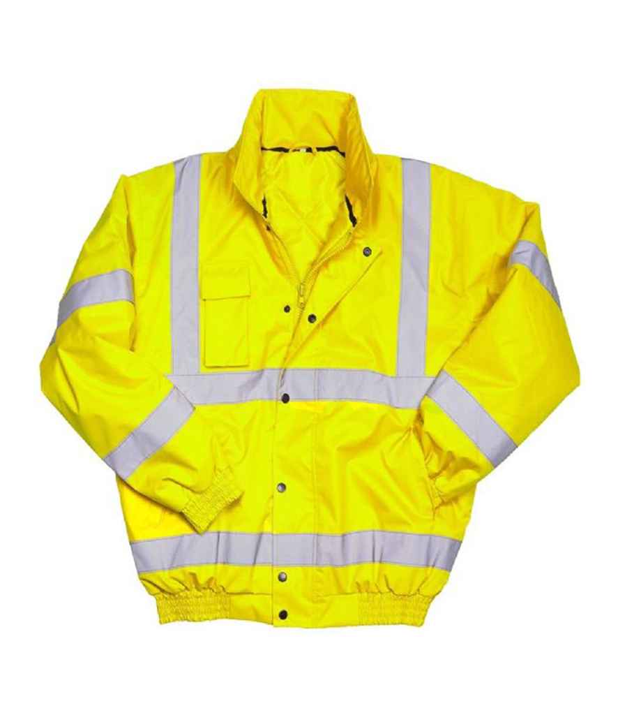 Warrior DWHV08 Hi-Vis Bomber Jacket - COOZO