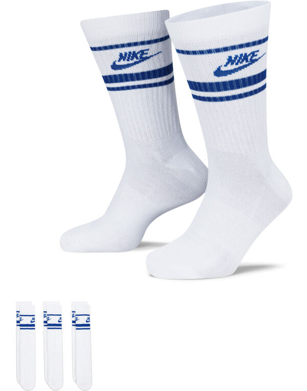 Nike DX5089 Sportswear Everyday Essential Crew Socks 3PR breathable soft stretchy fabric - COOZO