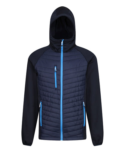 Regatta TRA549 Navigate Hybrid Hooded Showerproof and windproof Jacket - COOZO