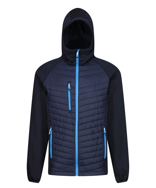 Regatta TRA549 Navigate Hybrid Hooded Showerproof and windproof Jacket - COOZO
