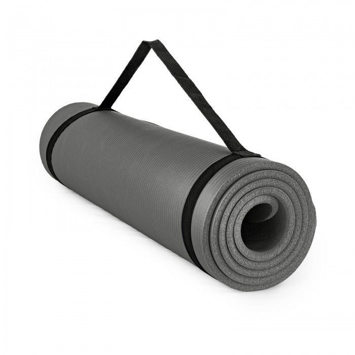 FITNESS MAD FITM11 STRETCH FITNESS MAT - 10MM GREY - COOZO