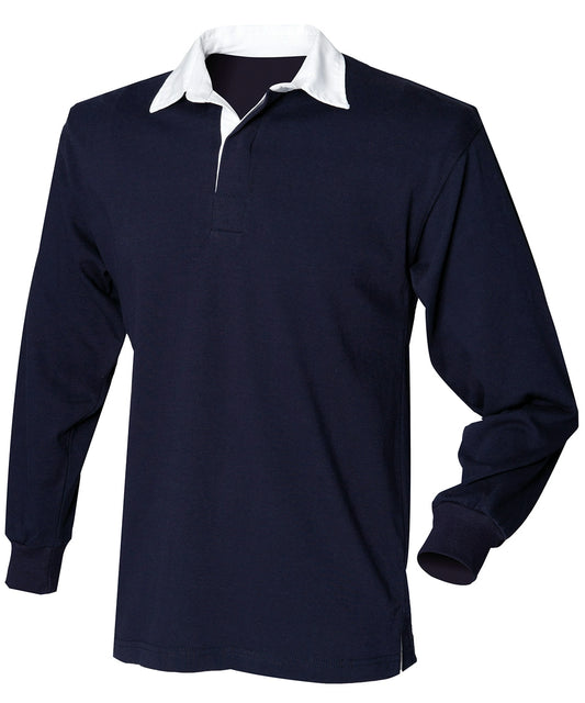 Front Row FR109 Kids long sleeve plain rugby shirt - COOZO